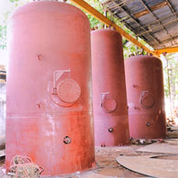 Vertical Ammonia storage Tank.